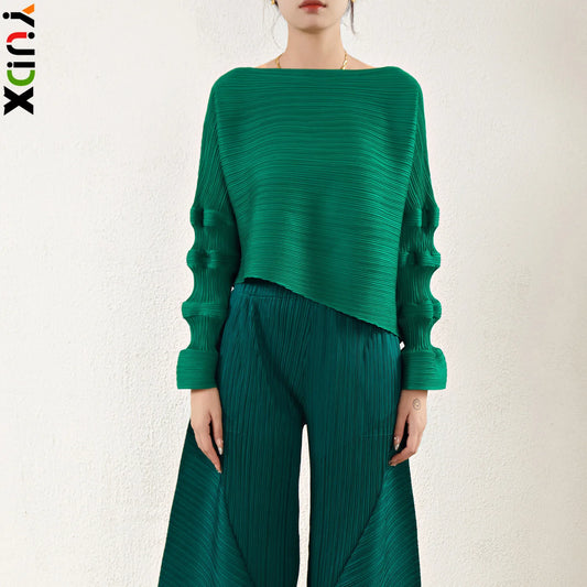 Asymmetric Neck Top