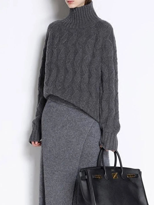 Cashmere turtleneck sweater